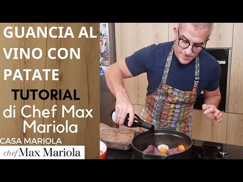 GUANCIA AL VINO ROSSO CON LE PATATE - la video ricetta tutorial di Chef Max Mariola