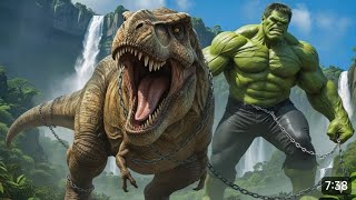 💥 HULK VS T-REX | EPIC BATTLE in Jurassic Park! 🦖💚 Unexpected Win #ai #marvel #avengers #hulk #veo3