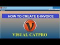 Get Free Demo of Visual Catpro - How to Create E-invoice in Catpro