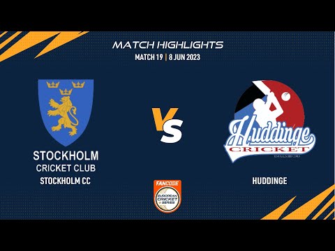 Match 19 - STO vs HUD | Highlights | FanCode ECS Sweden | 8 June 2023 | ECS23.434