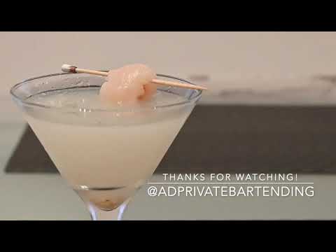 AD's Cocktail Hour #7 - THE LYCHEE MARTINI | COCKTAIL RECIPE