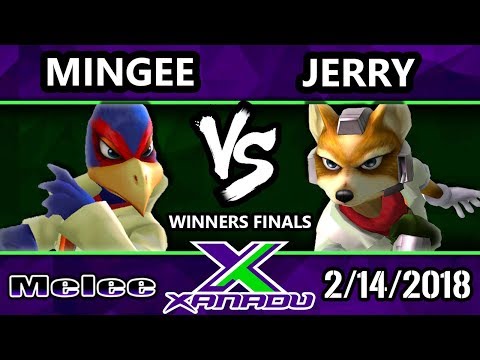 S@X 241 Melee - Mingee (Falco) Vs. Jerry (Fox) - SSBM Winners Finals - Smash Melee