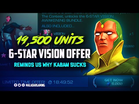 19,500 Units 6-Star Vision Offer Reminds us why Kabam sucks! - MCOC