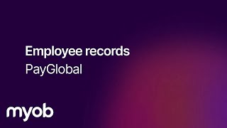 PayGlobal - Employee records