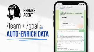 Hermes Agent /learn + /goal: Auto-Enrich Data (Parallel API)
