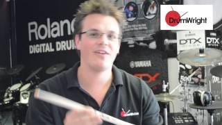 Video thumbnail for DrumWright Quick Guide to Vic Firth Thomas Lang Signature Sticks by Drum Wright