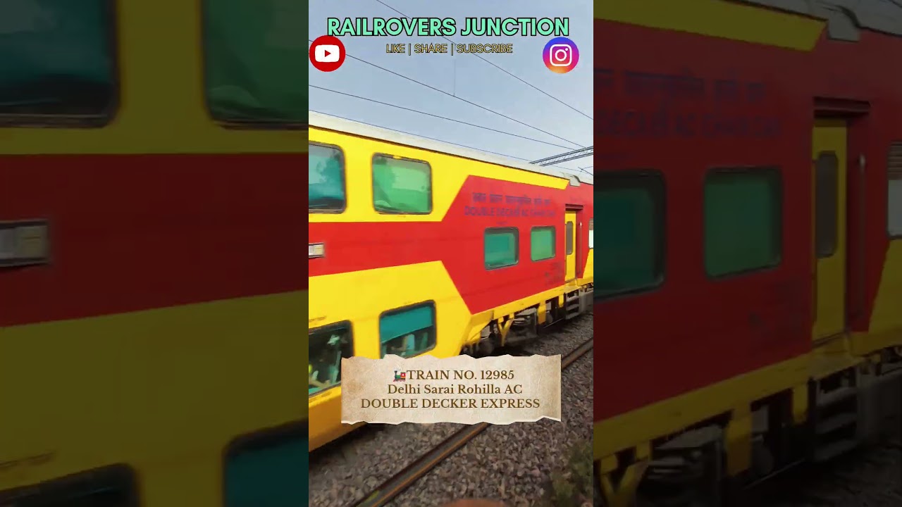 Double Decker Express vs Corbett Park Link  High-Speed Train Crossing Caught Live!