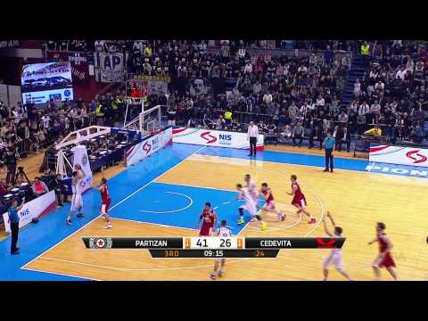 ABA Liga 2014/15, Round 16 match: Partizan NIS - Cedevita (4.1.2015)