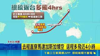 賴總統搭史王專機返台 "破萬人"線上盯航線 萬人緊盯總統返台航線 班機追蹤"全球最熱門"｜記者 周冠宇 龔芸可｜台灣要聞20260505｜三立iNEWS