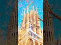 ✨I❤️BARCELONA✨💎La Sagrada Familia by Gaudi✨Now We Are Free - Gladiator Theme #short #sagradafamilia