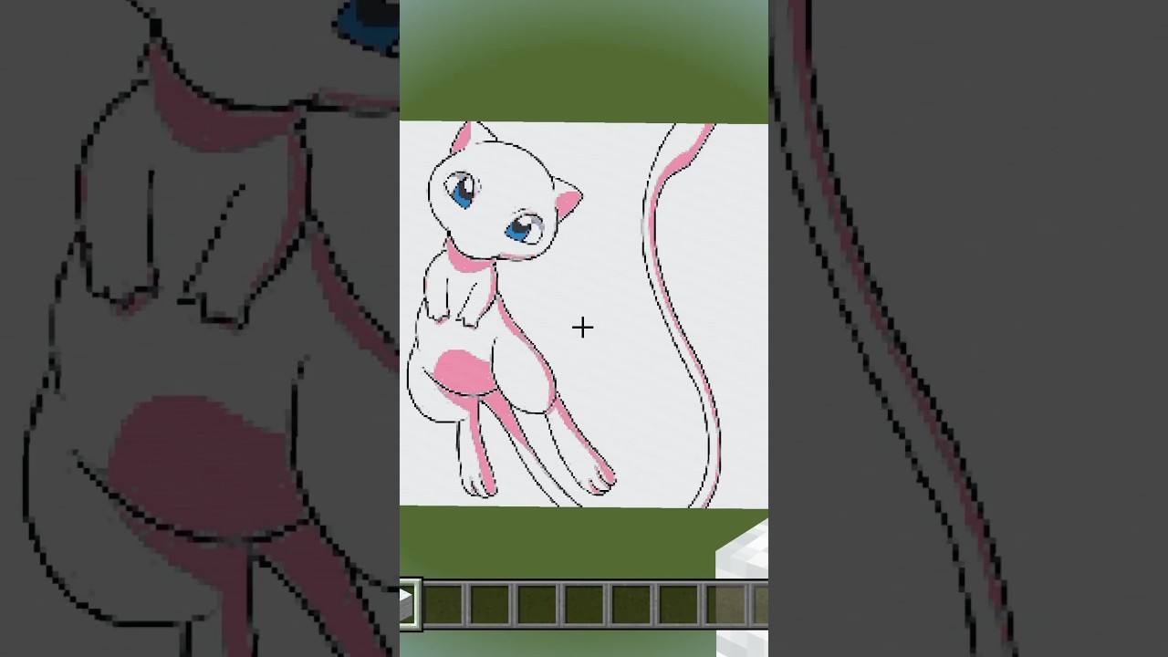 〇〇した人のミュウ#Minecraft#マイクラ #マインクラフト #ピクセルアート # shorts#ポケモン#ミュウ