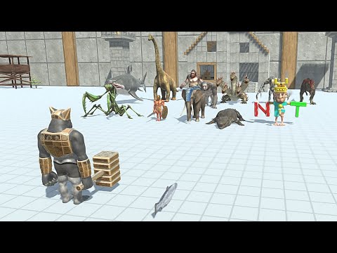 GHOR HAMMER WITH SALMON VS BOSS - Animal Revolt Battle Simulator