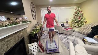 Walking Pad Treadmill with 15% Incline & Adjustable Height, 4 in 1 Walking Pad with Handle Bar
