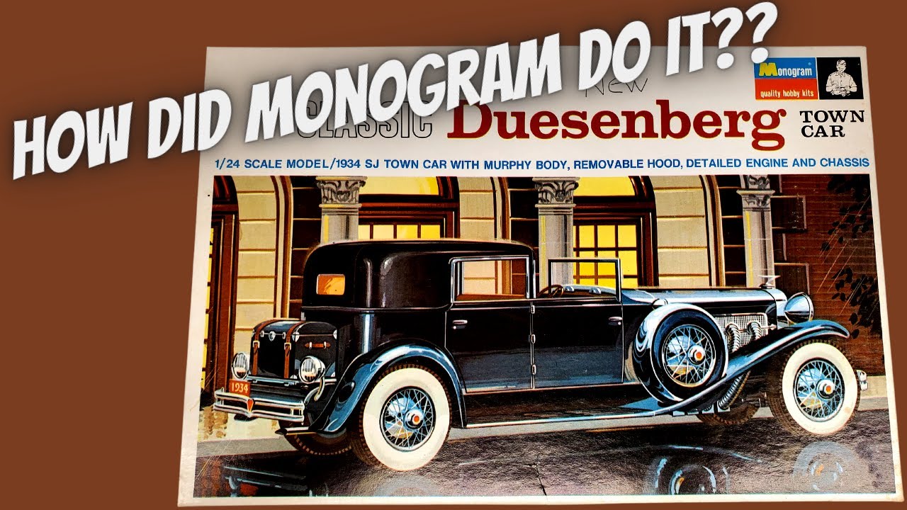 How did they make such amazing kits without modern technology? 1968 1:24 Monogram Duesenberg Unbox