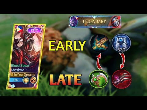 MOSKOV BEST EARLY TO LATE GAME ITEMS | MLBB.