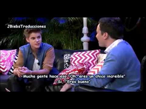 Justin Bieber And Jimmy Fallon  Youtube Presents Parte 23 Espaol HD