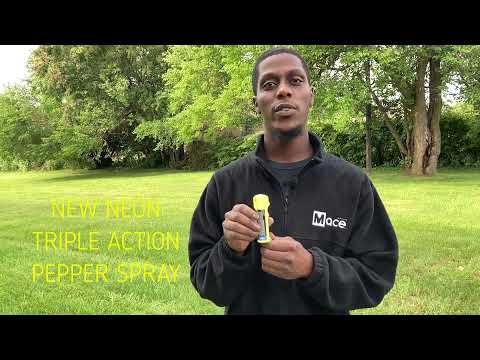 How to use Pepper Spray - Triple Action Pepper Spray - Mace