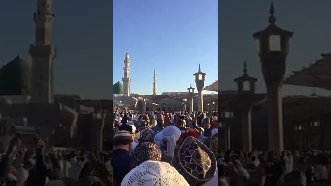 Qaseeda Burda Shareef in Madina Masjid E Nabvi || Ramzan Naat Status 2022 || #shorts