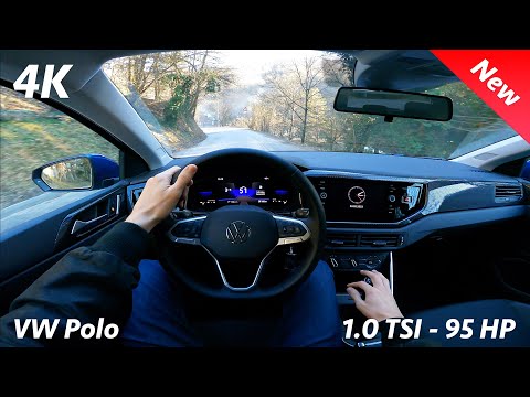 VW Polo 2022 - POV test drive in 4K | 1.0 TSI - 95 HP, 5-speed