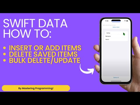 Intro to SwiftData | How to to update, Insert, delete items in SwiftUI