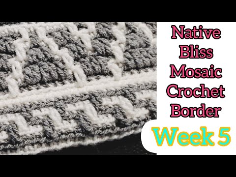 Native Bliss Mosaic Crochet Along - Week 5 The Double Sided -  Enclosed Border