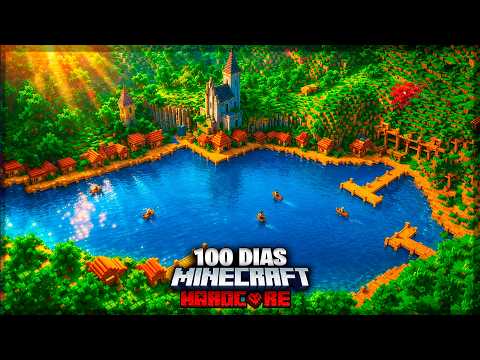 SOBREVIVI 100 DIAS EM UM LAGO NO MINECRAFT - O FILME