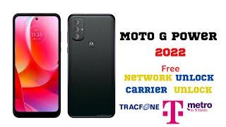 How to Unlock Network on Motorola || Moto G Power 2022 Network Unlock Free
