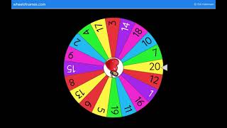 Number Spinner 1-20