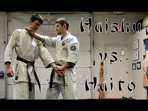 Haishu vs. Haito in Naihanchi Application