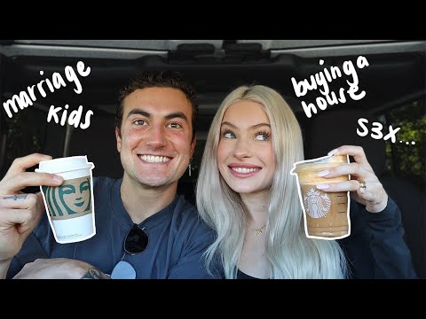 trying Starbucks fall drinks and oversharing about our relationship…