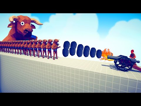 CANNON GOD vs ARMY OF EVERY UNIT - Totally Accurate Battle Simulator TABS