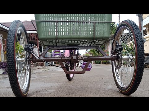 Trike conversion kit with differential for bicycle (part 2/2)