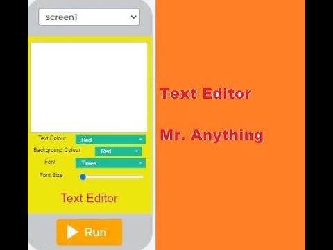 How to make a text editor using Code.org || Very Easy || Mr. Anything||