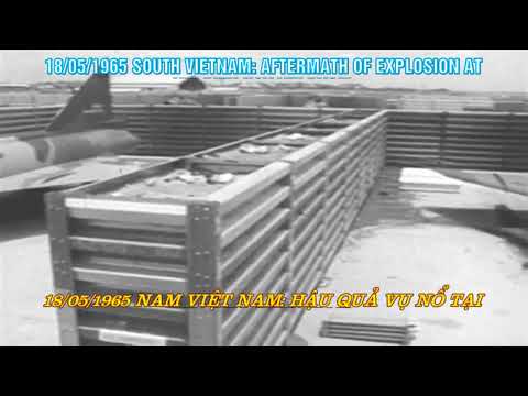 18/05/1965 South Vietnam: Aftermath Of Explosion At The Bien Hoa Air Base.