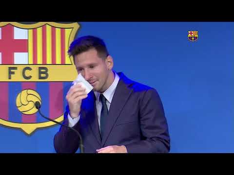 Lionel Messi en larmes pour ses adieux au FC Barcelone