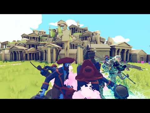 LASER BURST vs UNITS - TABS SCI-FI MODS GAMEPLAY