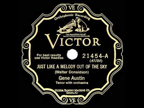 1928 HITS ARCHIVE: Just Like A Melody Out Of The Sky - Gene Austin