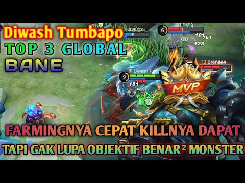 DIWASH TUMBAPO TOP 3 GLOBAL BANE | BUILD BANE HYPER 2022 | MOBILE LEGENDS