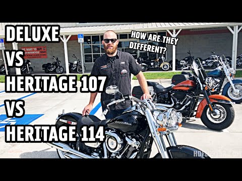 Whats the Difference between the Harley-Davidson Heritage 107, 114, and Deluxe? Cody Compares Ep. 3