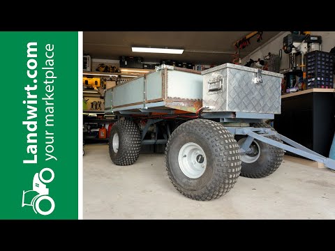 Selbst gebaut! Hydraulikkipper für das Grünlandservice