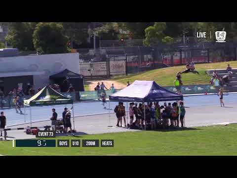 BOYS U10 200M HEAT 3 - 2018 STATE TRACK AND FIELD CHAMPIONSHIPS // LAVicTV