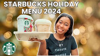 Sugar Cookie Latte and Cran-Merry Orange REVIEW | Trying Starbucks Holiday Menu 2024