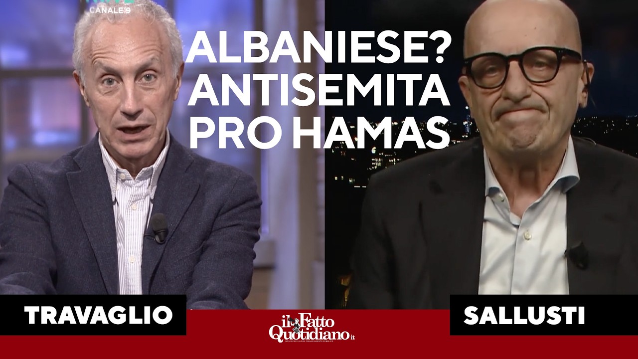 Sallusti: "Albanese? Antisemita e pro Hamas". Travaglio: "Bugie senza decenza"