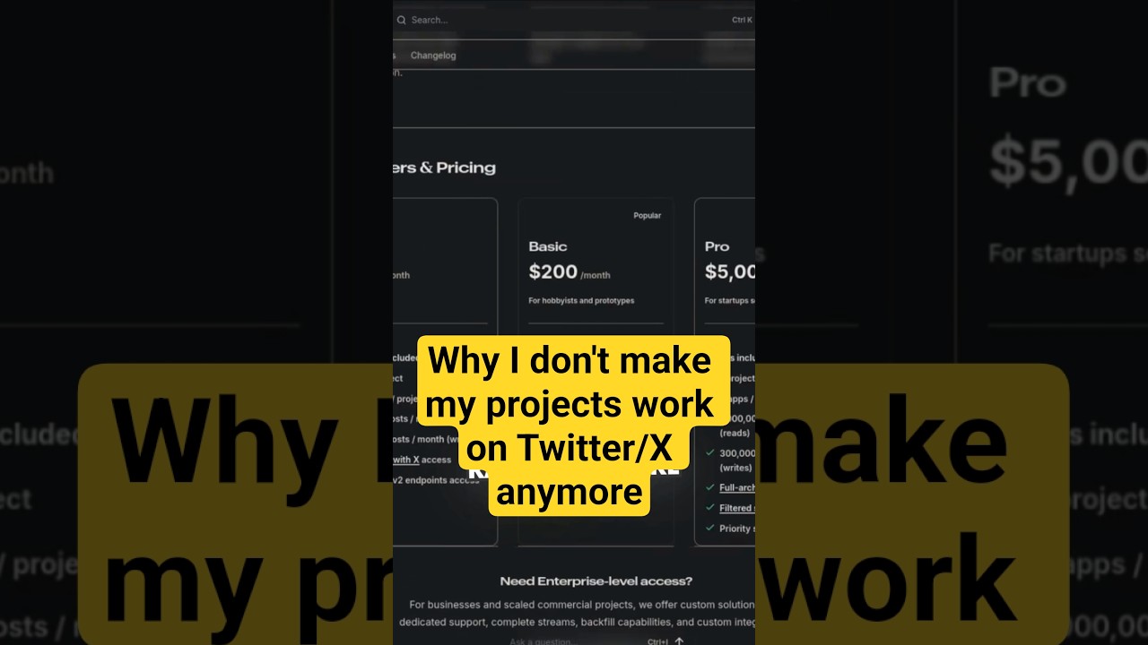 Twitter’s API costs too much for hobby projects.#coding #cybersecurity #twitter #x
