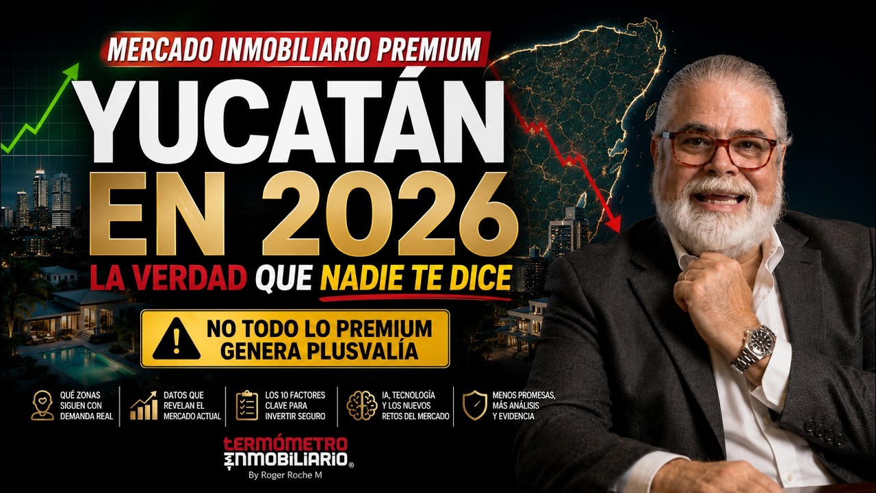 Lo que dicen los datos, no la publicidad, mercado inmobiliario premium en Yucatán 2026.