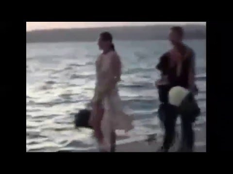 Bella Hadid is greeted by models Bambi and Cheyenne on boat.