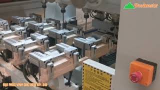 Máy phay mộng ÂM DƯƠNG cnc 4 TRỤC 16 dao kẹp phôi xoay 180 độ
