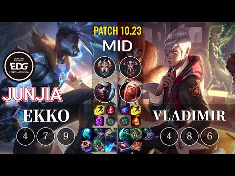 EDG JunJia Ekko vs Vladimir Mid - KR Patch 10.23