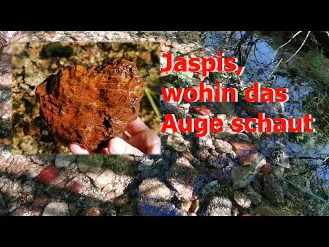 Mineralien in den Bächen des Westerzgebirge Teil 5 - Jaspis, überall wo man hinschaut.