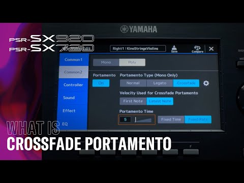 What Is Crossfade Portamento